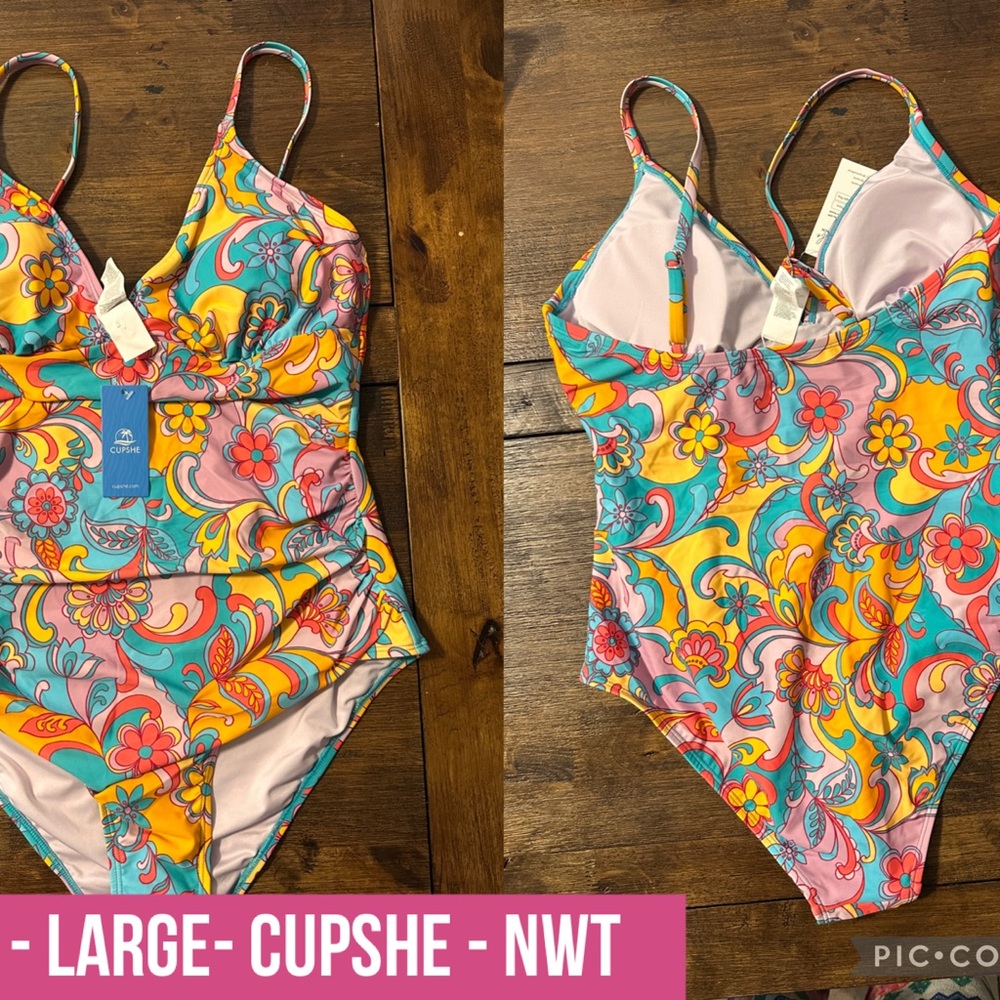 Cupshe Colorful Swimsuit NWT women’s large